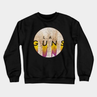 L.A. Guns - VINTAGE YELLOW CIRCLE Crewneck Sweatshirt